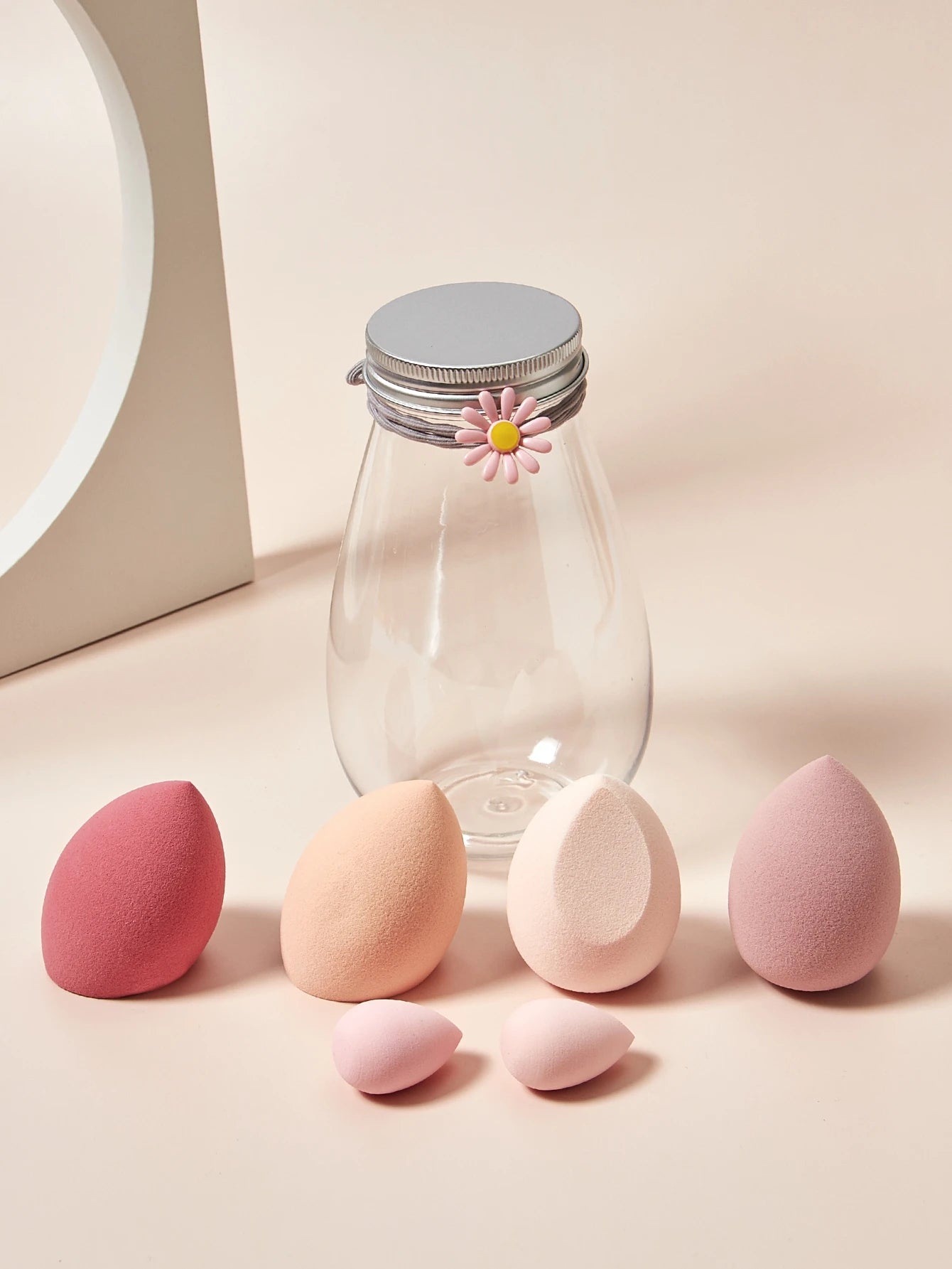 6 件套 Cosmetic Puff Set Beauty Egg Wet and Dry Dual-Use Gourd Egg Makeup Foundation Sponge Air Cushion Puff Soft Makeup Tools