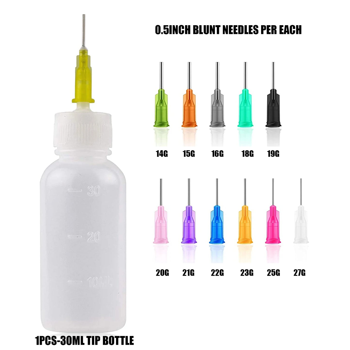 "1 Set Tip Applicator Bottles | Measuring & Watering Tools for Science Labs, Pets, Students, & Glue Applications"