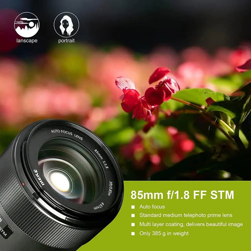 【Do Brasil】Meike 85mm F1.8 for Sony E mount Auto Focus Medium Telephoto STM Stepping Motor Full Frame Portrait Lens