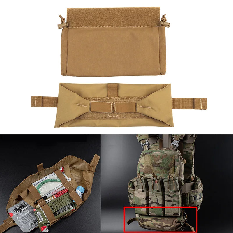 Tactical Medical Pouch First Aid Kit Pouch for Vest Chest Rig EDC IFAK Bag Foldable Emergency EMT Tool Pouch Survival Bag