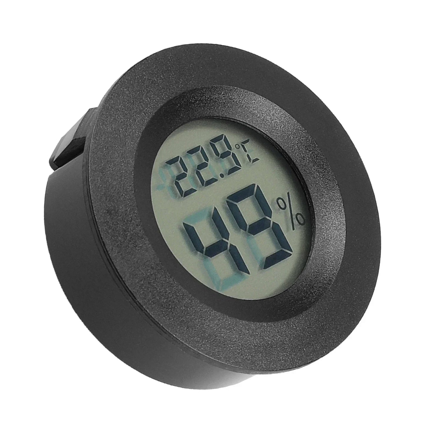 1PC Mini Round Electronic Thermometer Hygrometer Indoor Digital LCD Hygrometer Temperature Humidity Meter Household Merchandises