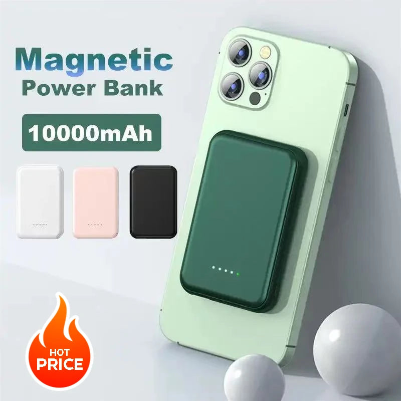 2022 Magnetic Wireless Power Bank Fast Mobile Phone Charger For iPhone 12 13 mini 13 Pro Max Auxiliary External Battery 20000mah