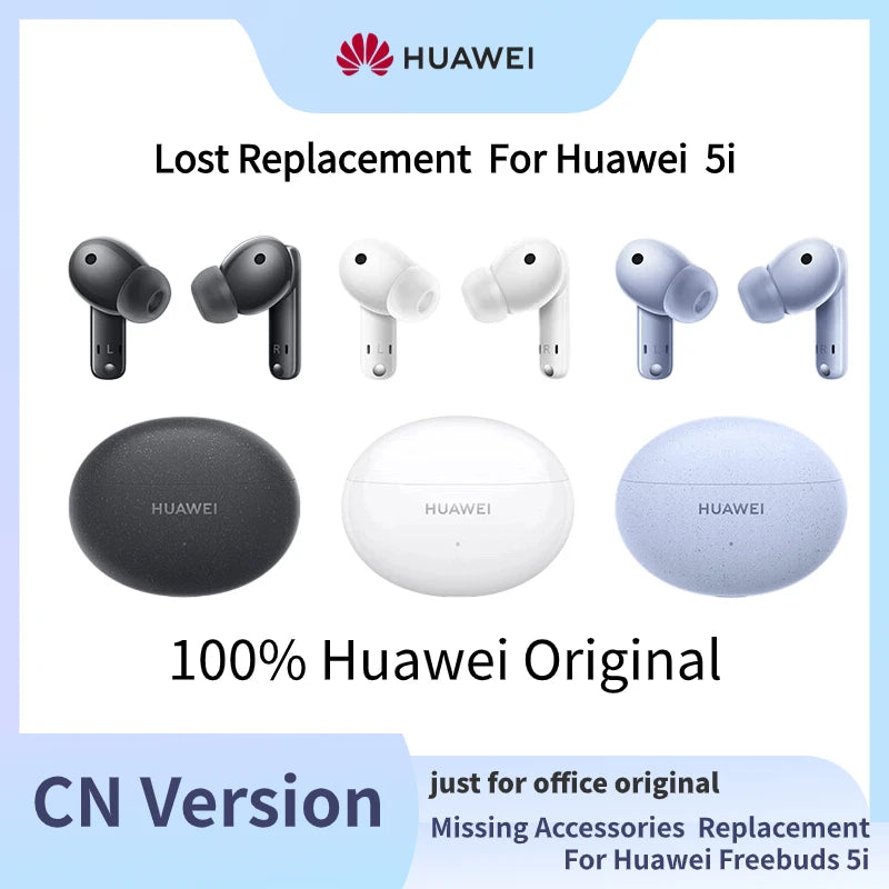 100% Original Part Replacement For Huawei FreeBuds 5i Wireless Bluetooth Headphone Single Left Right Or Charging Case Part