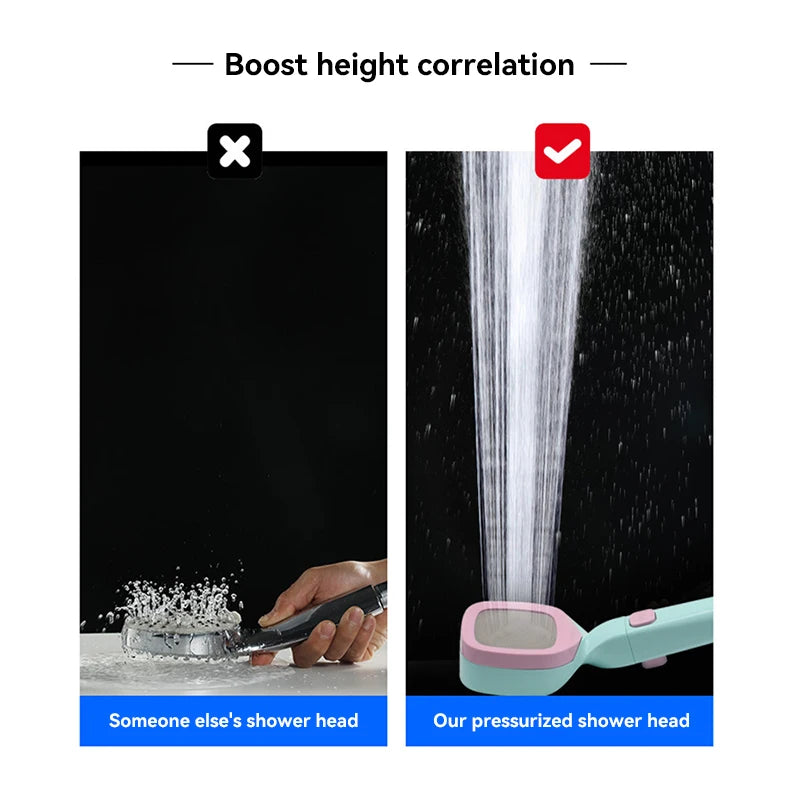 Xiaomi High Pressure Shower Head With Switch On Off Button Sprayer Water Saving Adjustable Shower Nozzle Filter For Bathroom New