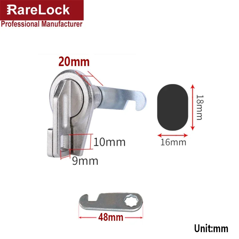 "Cabinet Cam Lock with Padlock | Secure School Lockers, Mailboxes, Storage Boxes & Wardrobes | Rarelock MS579"