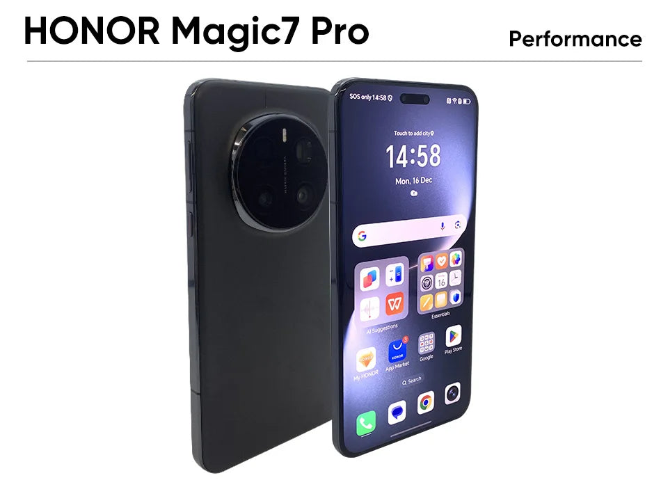 2025 NEW HONOR Magic7 Pro 5G Smartphone Snapdragon 8 Elite 6.8''120Hz LTPO Display 100W Charge Global Version HONOR Magic 7 Pro