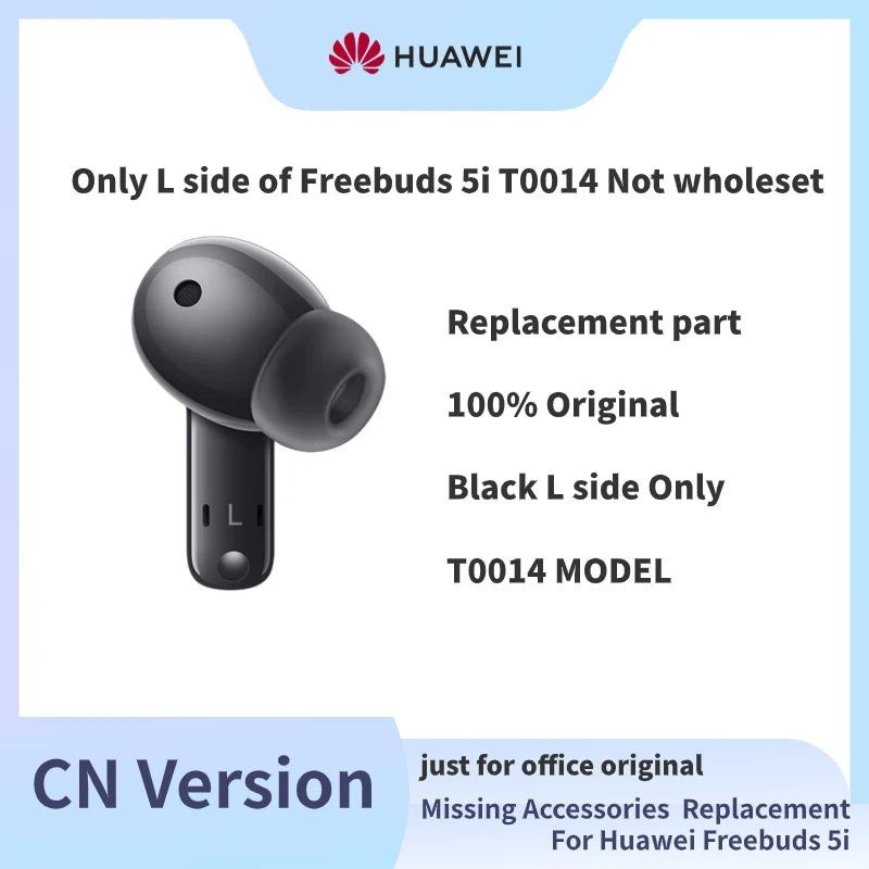 100% Original Part Replacement For Huawei FreeBuds 5i Wireless Bluetooth Headphone Single Left Right Or Charging Case Part