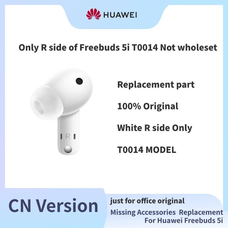 100% Original Part Replacement For Huawei FreeBuds 5i Wireless Bluetooth Headphone Single Left Right Or Charging Case Part