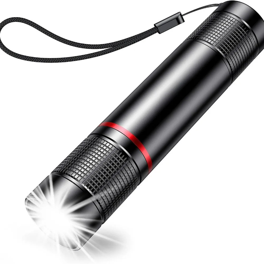 Flashlight Rechargeable, 2000L High Lumens Flashlight, Super Bright Small LED Flash Light- Zoomable, Adjustable Brightness, Long