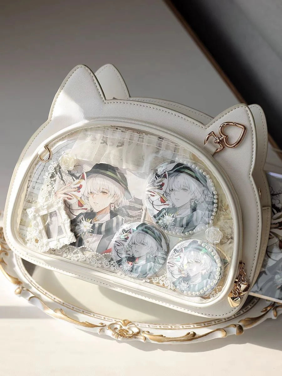 New Trendy Fashion Cartoon PU Ita Bags Chic Designed JK Uniform Shoulder Bags Sweet Bow Eleagnt Lolita Girls Handbags Kawaii