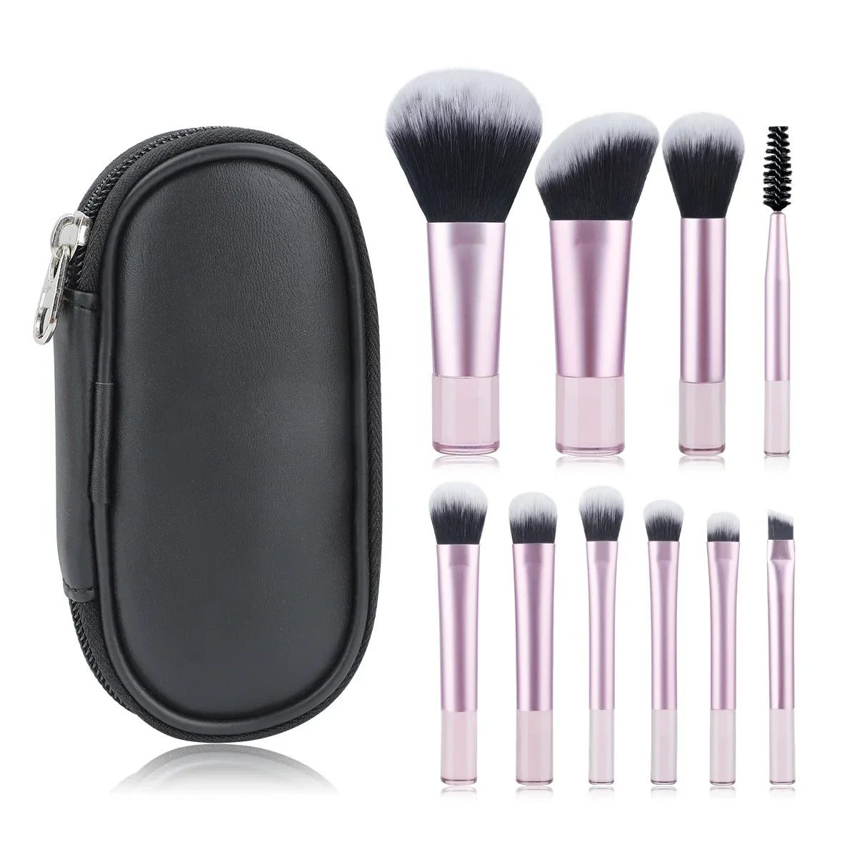 10Pcs Mini Makeup Brush Set Powder Eyeshadow Foundation Blush Blender Concealer Beauty Makeup Tools Brush Professional