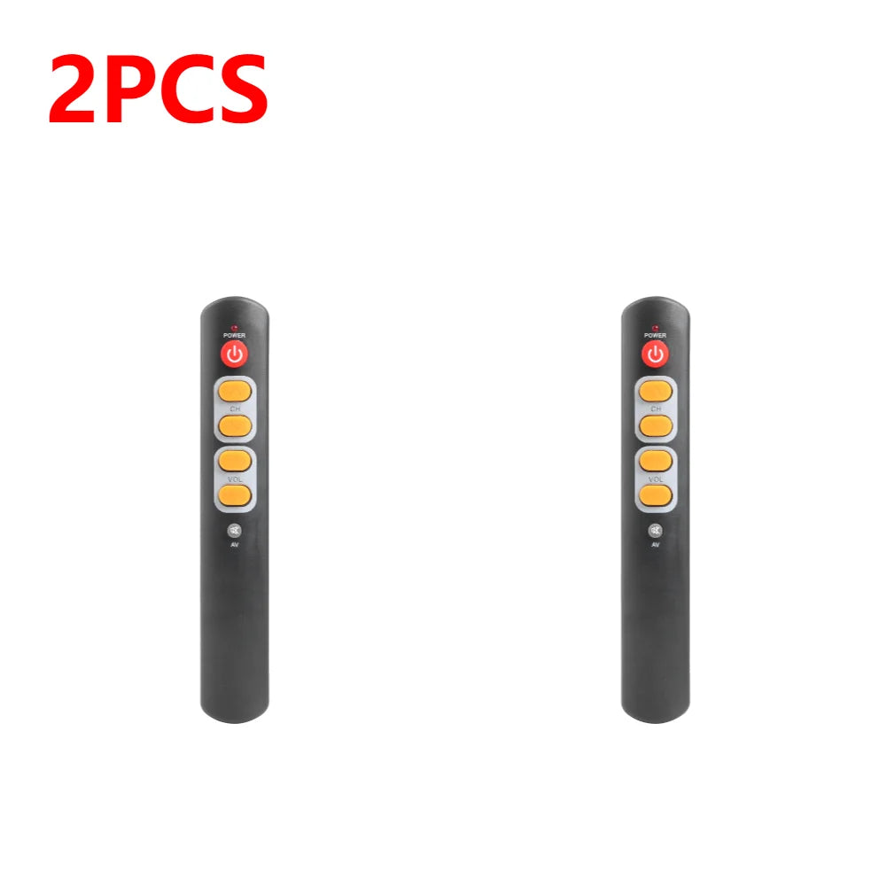 1/2PCS Universal 6 Key Learning Remote Control Big Yellow Button Copy Infrared IR Remote Controller For TV Box STB HIFIAmplifier