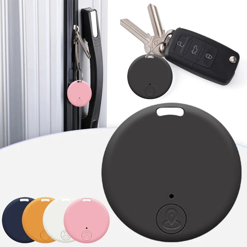 Round Mini GPS Bluetooth 5.0 Tracker Anti-Lost Device For Pet Cats Dogs Kids Key Bag Wallet Universal Tracking Finder Locator