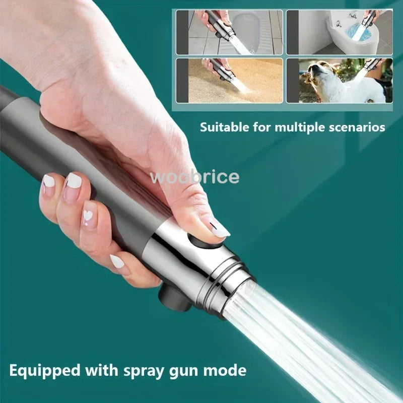 "High-Pressure Shower Head with 3 Modes | Strong Current, Shower Filter, and Massage Brush | Ideal for Bathroom Showers"