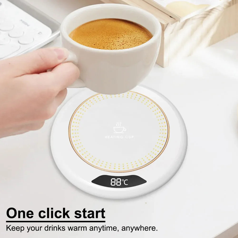 USB Coffee Mug Warmer with 3 Temperature Settings Electric Beverage Warmer Coffee Warmer Plate for Coffee Milk Tea Beverage