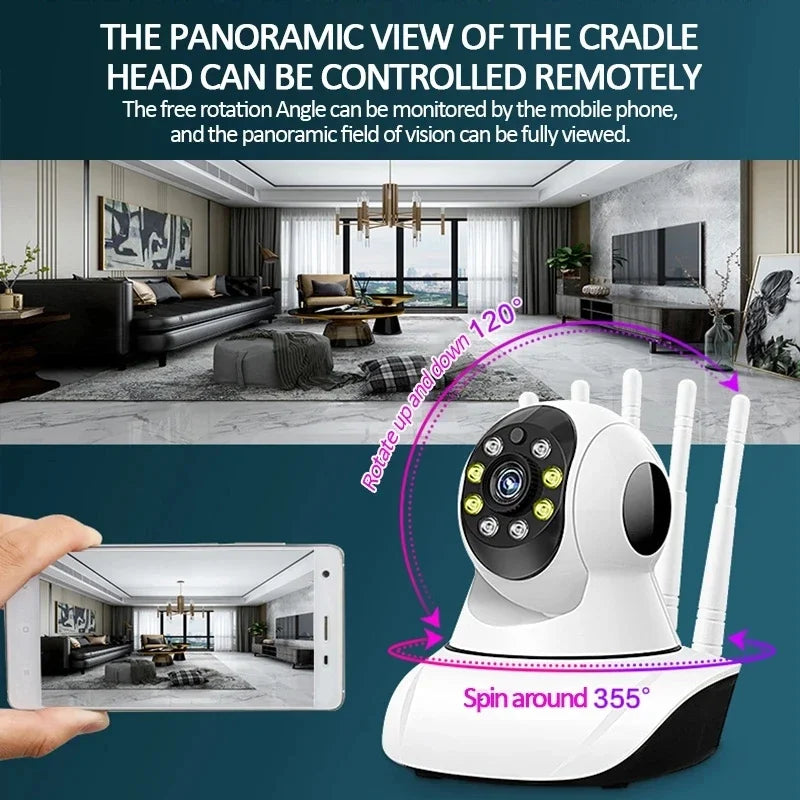 YI IoT WiFi IP Camera 2MP 5MP Home Security PTZ Camera 5Ghz 2.4Ghz Colorful Night Vision Auto Tracking Two Way Audio CCTV Camera