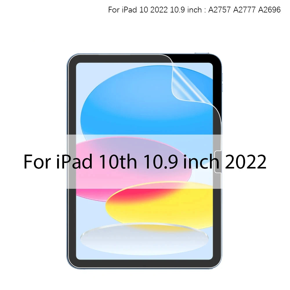 Paper Film Like Screen Protector PET For iPad 9.7 Air 2 3 10.5 Air 4 5 10.9 Pro 11 12.9 10.2 10 9th 8 7th Gen Mini 1 2 3 4 5 6