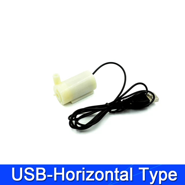 "Mini USB Brushless Motor Water Pump | DC 3-6V Low Noise, 120L/H Flow | Ideal for DIY Kits & Submersible Projects"