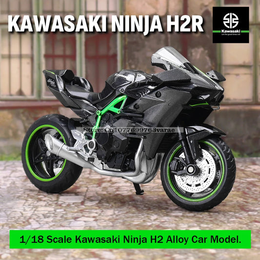 "MSZ 1:18 Die-Cast Motorcycle Model | Kawasaki Ninja H2R, Suzuki, Yamaha | Perfect Toy Gift & Static Display"