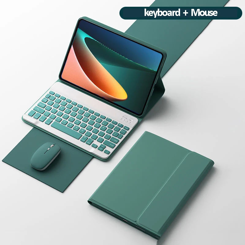 for Xiaomi Mi Pad 5 Case with Keyboard LED Backlit Wireless Mouse for Xiaomi Mipad 5 5 pro Magnetic Case Free Mouse Wireless