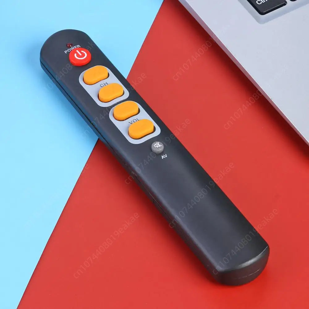 1/2PCS Universal 6 Key Learning Remote Control Big Yellow Button Copy Infrared IR Remote Controller For TV Box STB HIFIAmplifier