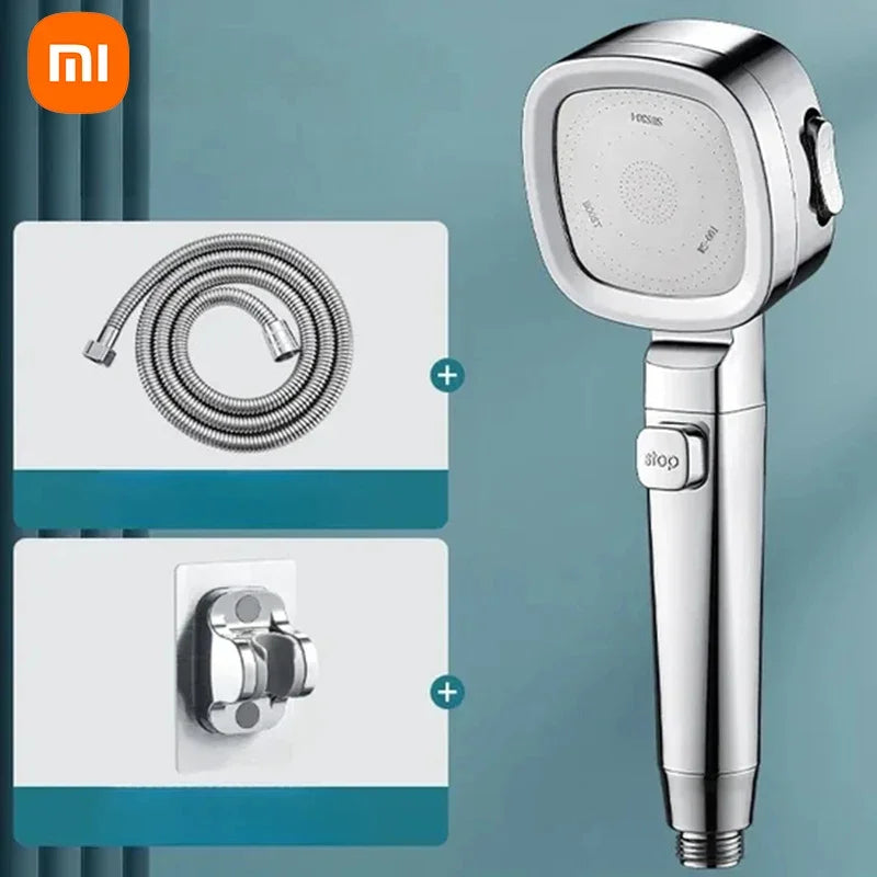 Xiaomi High Pressure Shower Head Water Saving 3-Modes Shower Heads Hanging Adjustable Water Massage Sprayer Bathroom 2025 New