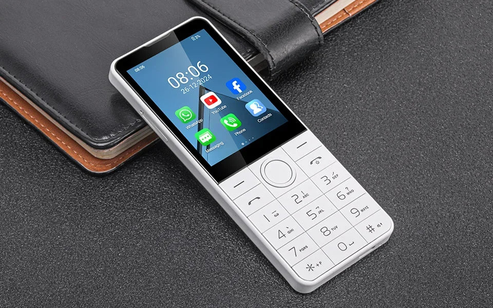 DOOV R77 4G Smart Touch Screen 2.8 Inch Keypad Mobile Phone without Camera 3GB+32GB 2100mAh Android 13 Whatsapp Hebrew keyboard