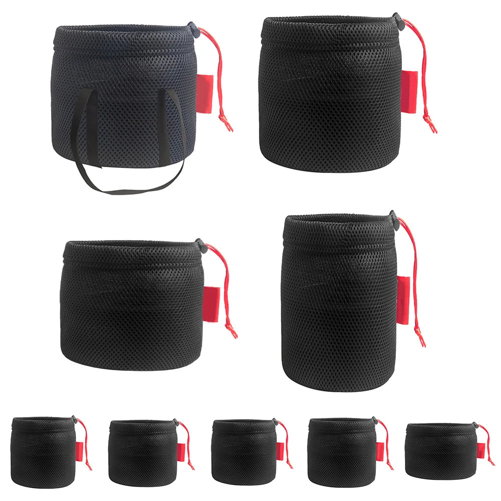 Bag Mesh Bag Mesh Pouch Pot Breathable Camping Lightweight Mesh Bag Storage Bag Various Sizes Anti-collision Bag