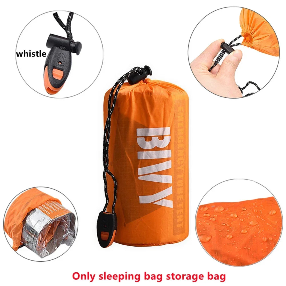 Sleeping Bag Emergency Storage Bag Compression Sack Waterproof Swimming Camping Sport Bag Camping Hiking Tools