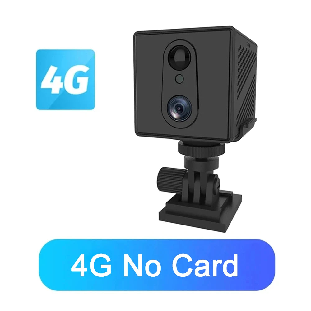 5MP 4G SIM Card Mini Camera Indoor Night Vision Surveillance Security Monitoring Camcorder Video Recorder With 3000mAh Battery