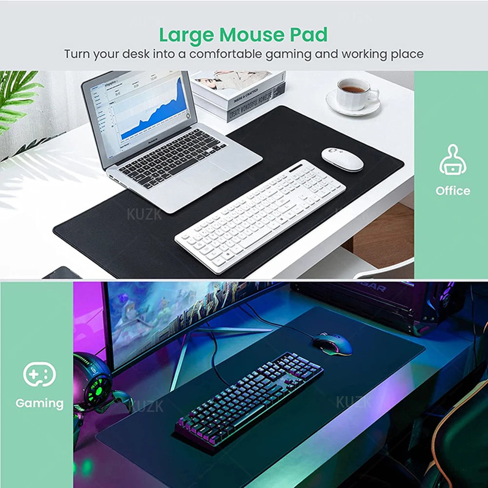 Jungle and tropical leaves Desk Mat, Gaming Mouse Pad, Large Desk Pad ,Non-Slip Rubber Keyboard Mouse Mat,Computer Accessories