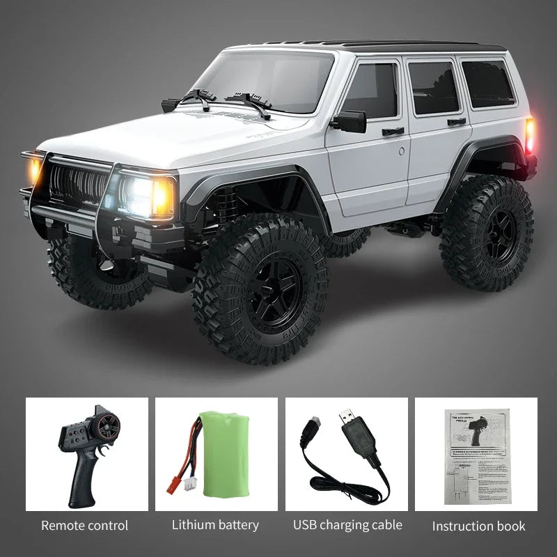 JJRC C8809 1:18 Full Scale Simulation Model Jeep RC Car 2.4G 4WD Motor Pickup Climbing Off-Road Model Car Toys