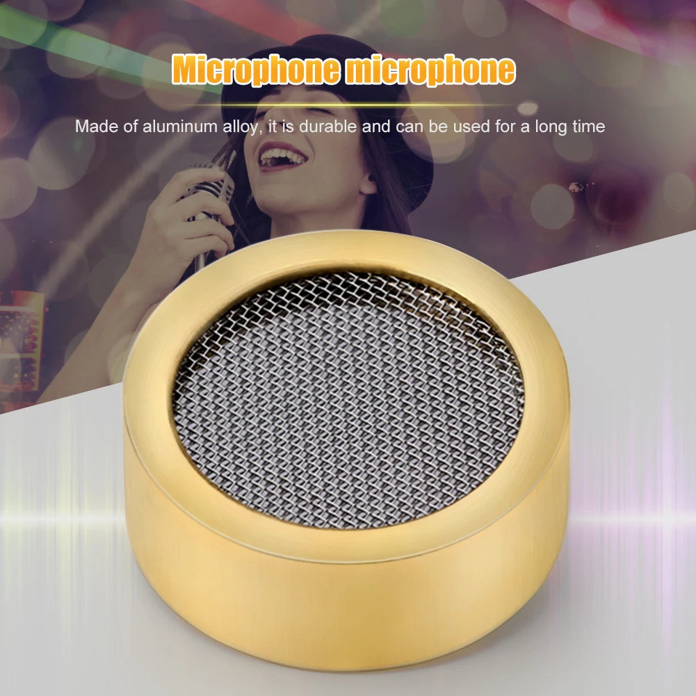 Aluminum Alloy Condenser Microphone Cartridge Capsule Replacement 25mm Large Diaphragm Mic Electric Instrument Parts