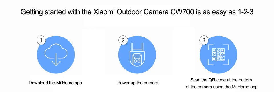 NEW Xiaomi Outdoor Camera CW700S 2.5K CCTV Full-Color Night Vision WiFi 4 Million Pixel IP66 Smart Home Sound And Light Warning