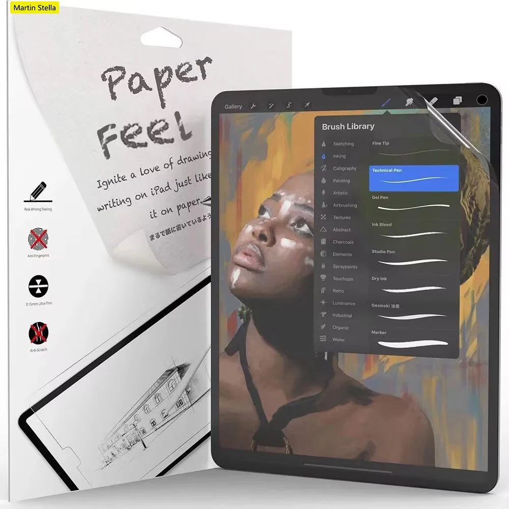 Paper Film Like Screen Protector PET For iPad 9.7 Air 2 3 10.5 Air 4 5 10.9 Pro 11 12.9 10.2 10 9th 8 7th Gen Mini 1 2 3 4 5 6