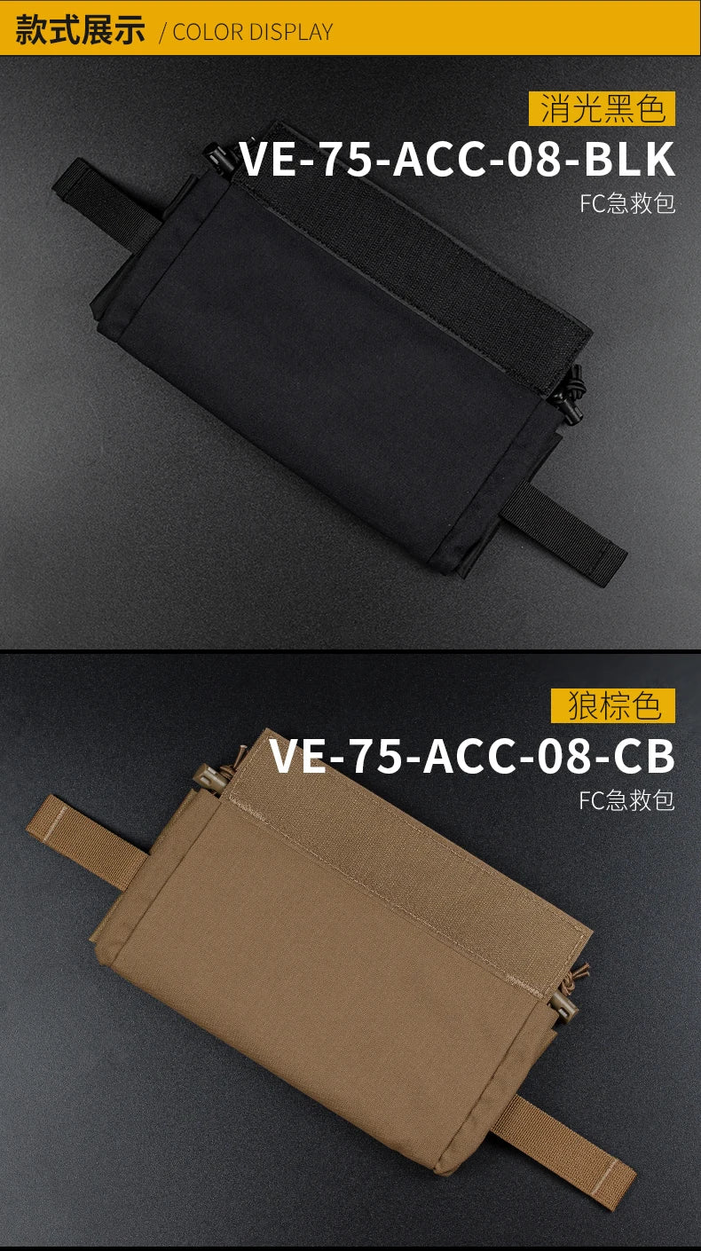 Tactical Medical Pouch First Aid Kit Pouch for Vest Chest Rig EDC IFAK Bag Foldable Emergency EMT Tool Pouch Survival Bag