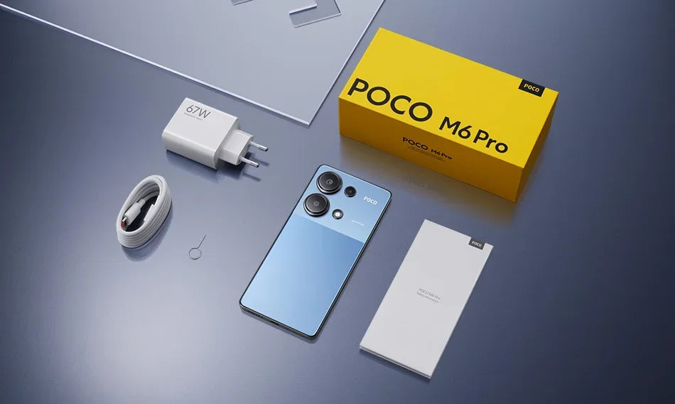 POCO M6 Pro Global Version 64MP Triple Camera with OIS Helio G99 Ultra 67W turbo charging 120Hz Flow AMOLED