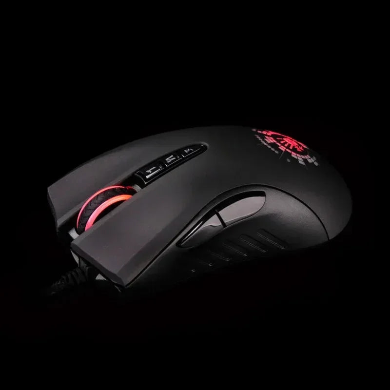 "A4tech Bloody A91 Wired Gaming Mouse | Instant Macro, Io1.1 Optical Engine, 8 Programmable Buttons"