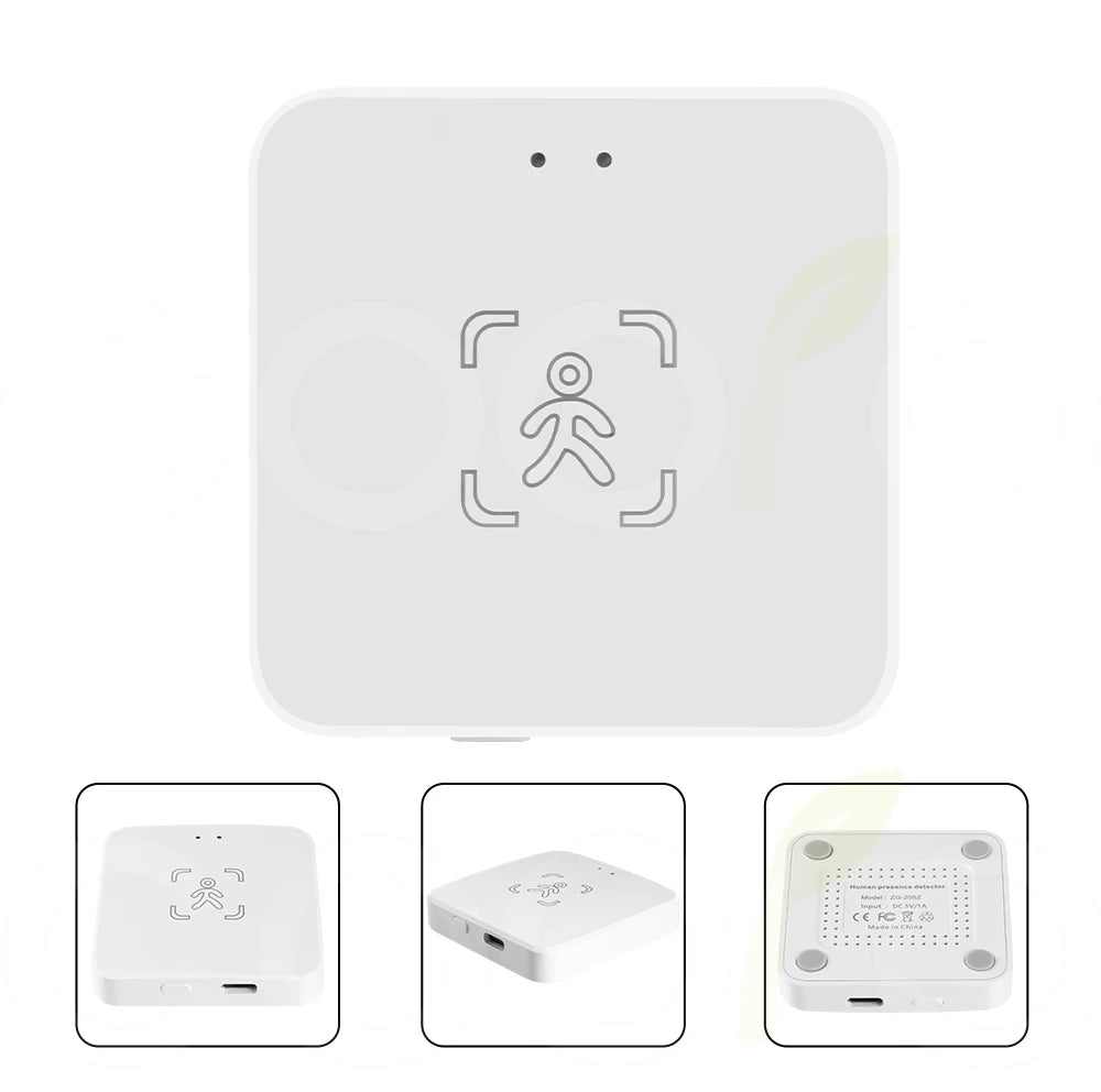 Tuya WiFi /Zigbee Human Presence Detector Smart Human Body Sensor MmWave Radar Microwave Motion Sensor Intensity Detect 5.8G 24G