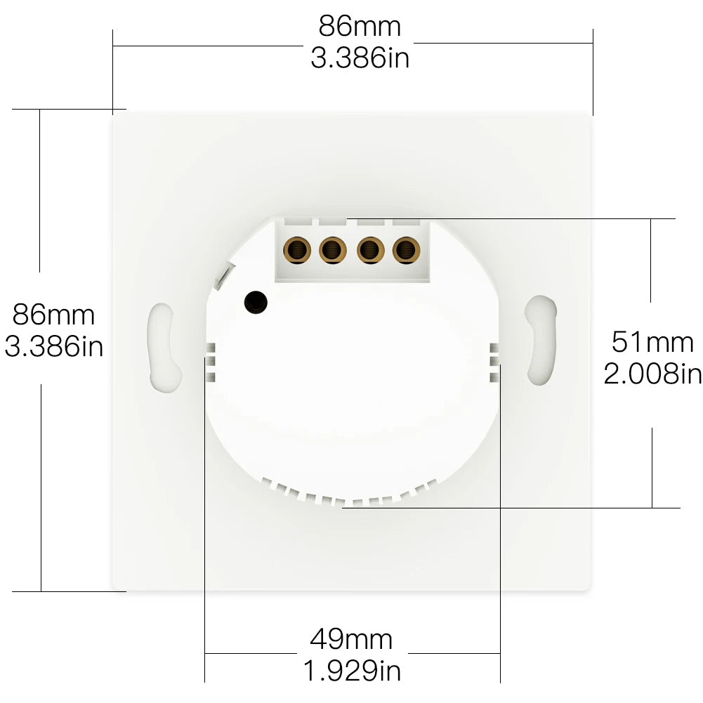 "MOES WiFi Push Button Switch | 2-Way RF433 Wall Transmitter Kit | Smart Life Tuya App Control | Voice Compatible with Alexa & Google Home"