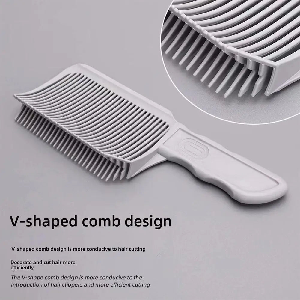 Gradient Hairstyle DIY Hair Cutting Tool Set - Curved Headband Barber Fade Combs For Home Hair Trimming And Haircuts