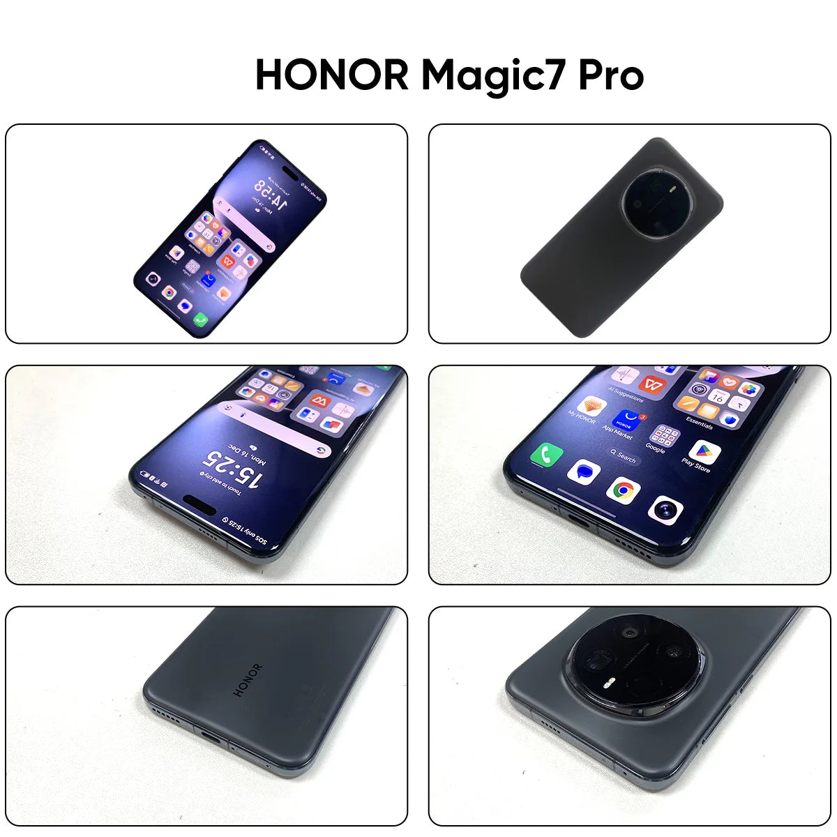 2025 NEW HONOR Magic7 Pro 5G Smartphone Snapdragon 8 Elite 6.8''120Hz LTPO Display 100W Charge Global Version HONOR Magic 7 Pro