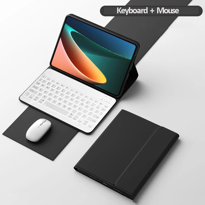 for Xiaomi Mi Pad 5 Case with Keyboard LED Backlit Wireless Mouse for Xiaomi Mipad 5 5 pro Magnetic Case Free Mouse Wireless