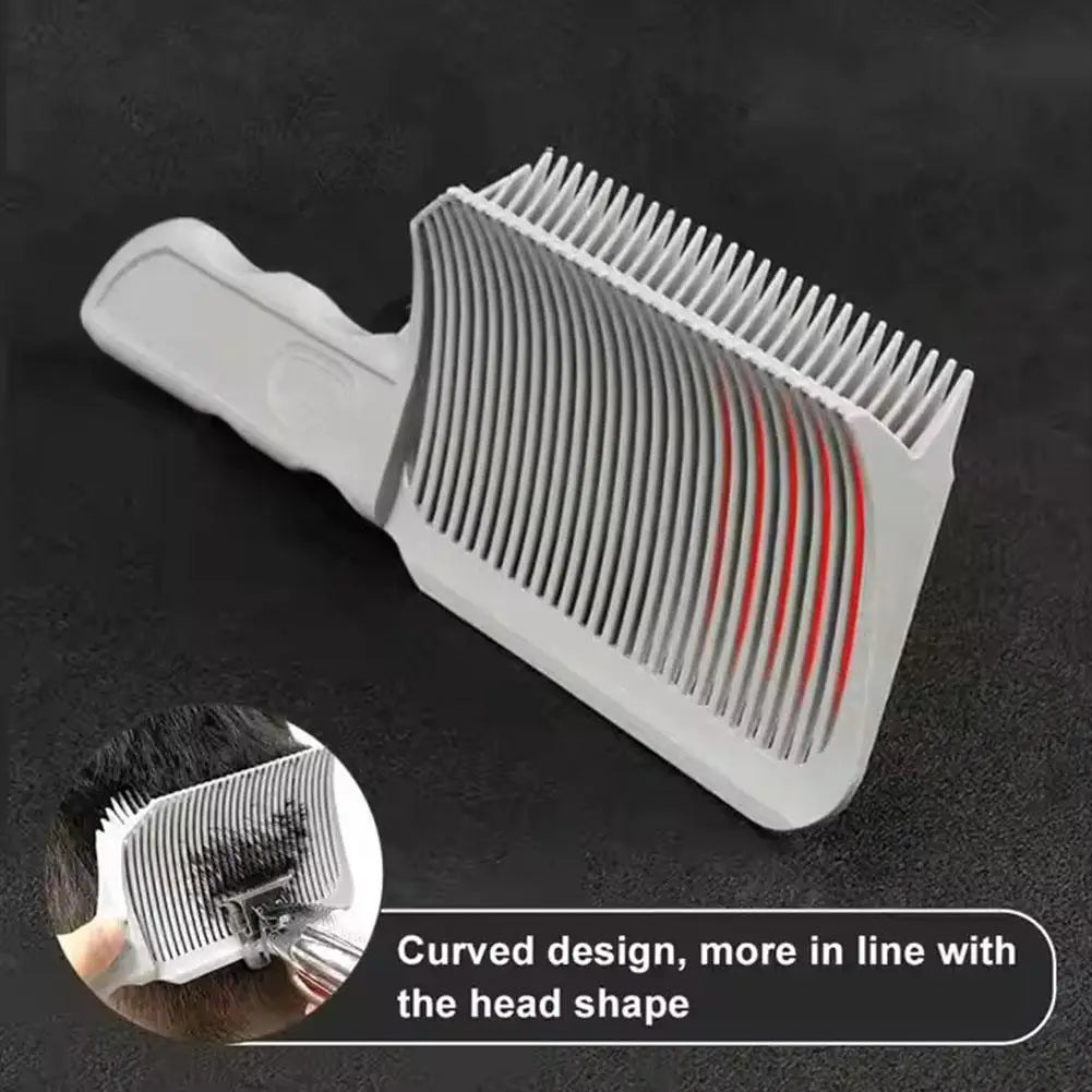 Gradient Hairstyle DIY Hair Cutting Tool Set - Curved Headband Barber Fade Combs For Home Hair Trimming And Haircuts