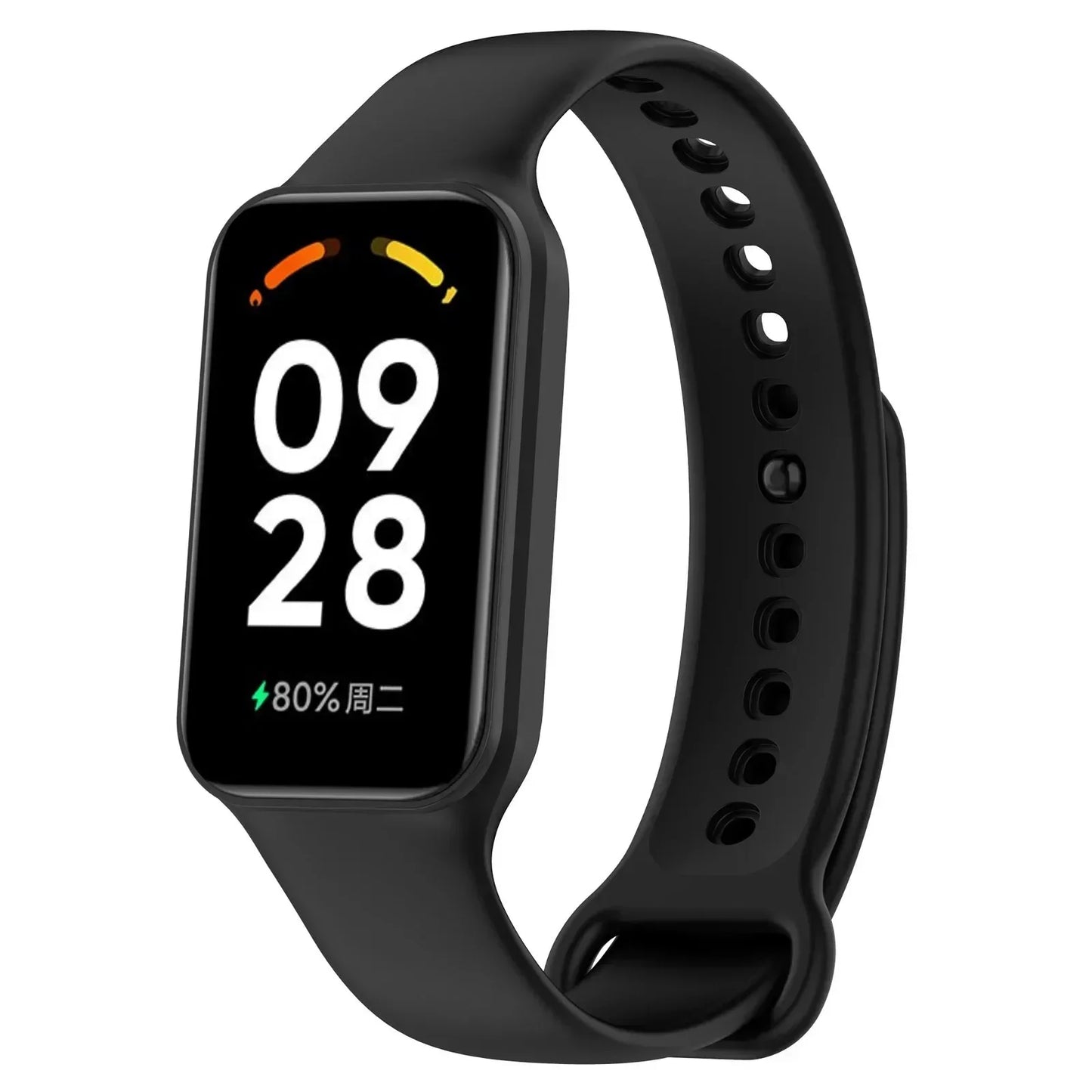 1 Pack Silicone Strap for Xiaomi Redmi Smart Band 2 Mi Band 8 Active Bracelet Wrist Strap for Redmi Band 2 WristBand Accessories