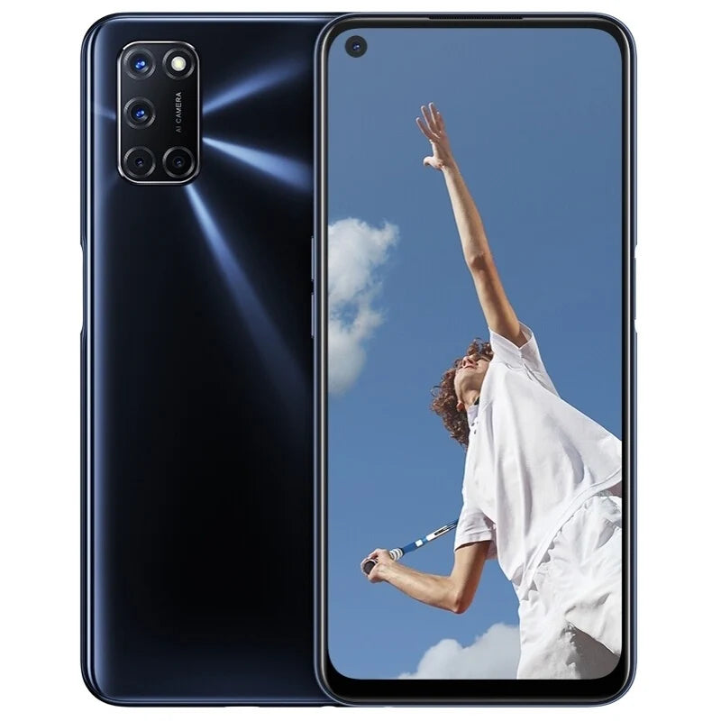 OPPO A92 LTE GSM Unlocked 6.5" 12MP Quadruple camera (Dual SIM)((Snapdragon 665)(Black/Purple/Blue Global) 5000mAh used phone