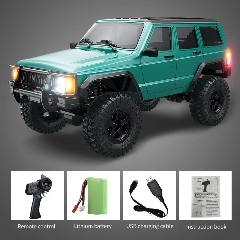 JJRC C8809 1:18 Full Scale Simulation Model Jeep RC Car 2.4G 4WD Motor Pickup Climbing Off-Road Model Car Toys