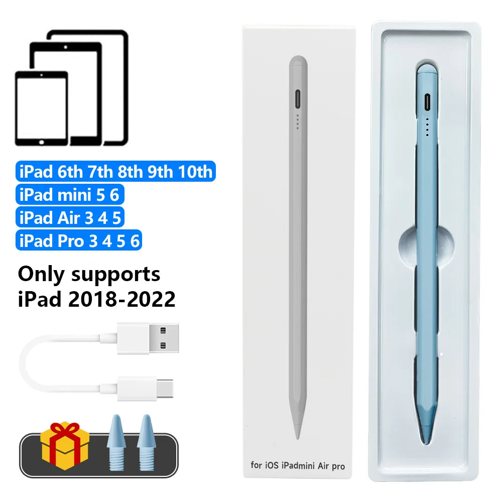 "Palm Rejection Stylus for iPad | Apple Pencil Alternative for Pro, Air, Mini | Compatible with 1st & 2nd Generation iPads | Perfect for Note-Taking & Drawing"