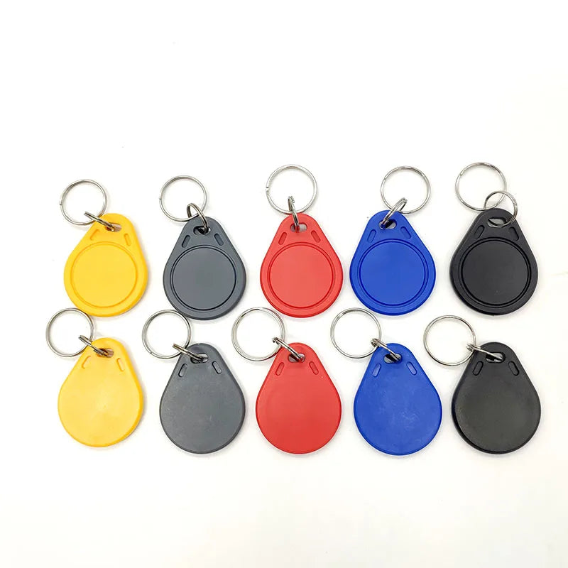 5pcs 13.56MHz RFID UID Tag Token Copy Keykobs Changeable Attendance Management Keychain For Clone 1k S50 Writable