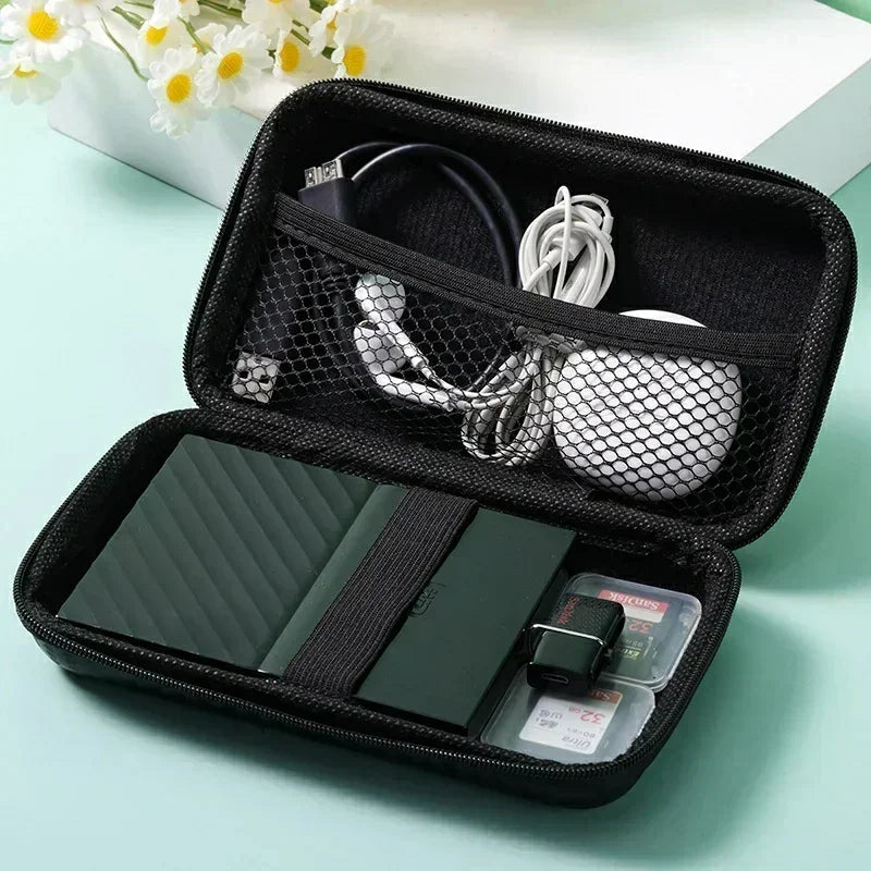 Hannord Portable Storage Bag Eva Hard Disk Case Mobile Charger Data Cable Storage U Disk SSD Charger Protable Storage Box